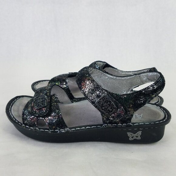 Alegria Vienna Platform Sandals Women's 36 US 6 Metallic Rainbow Leather VIE-280 - Picture 6 of 16